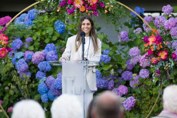 Cristina Sola at Podium