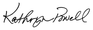 Kathie Powell signature