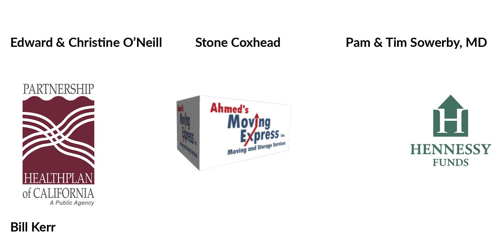 All of the Community Ally Sponsors